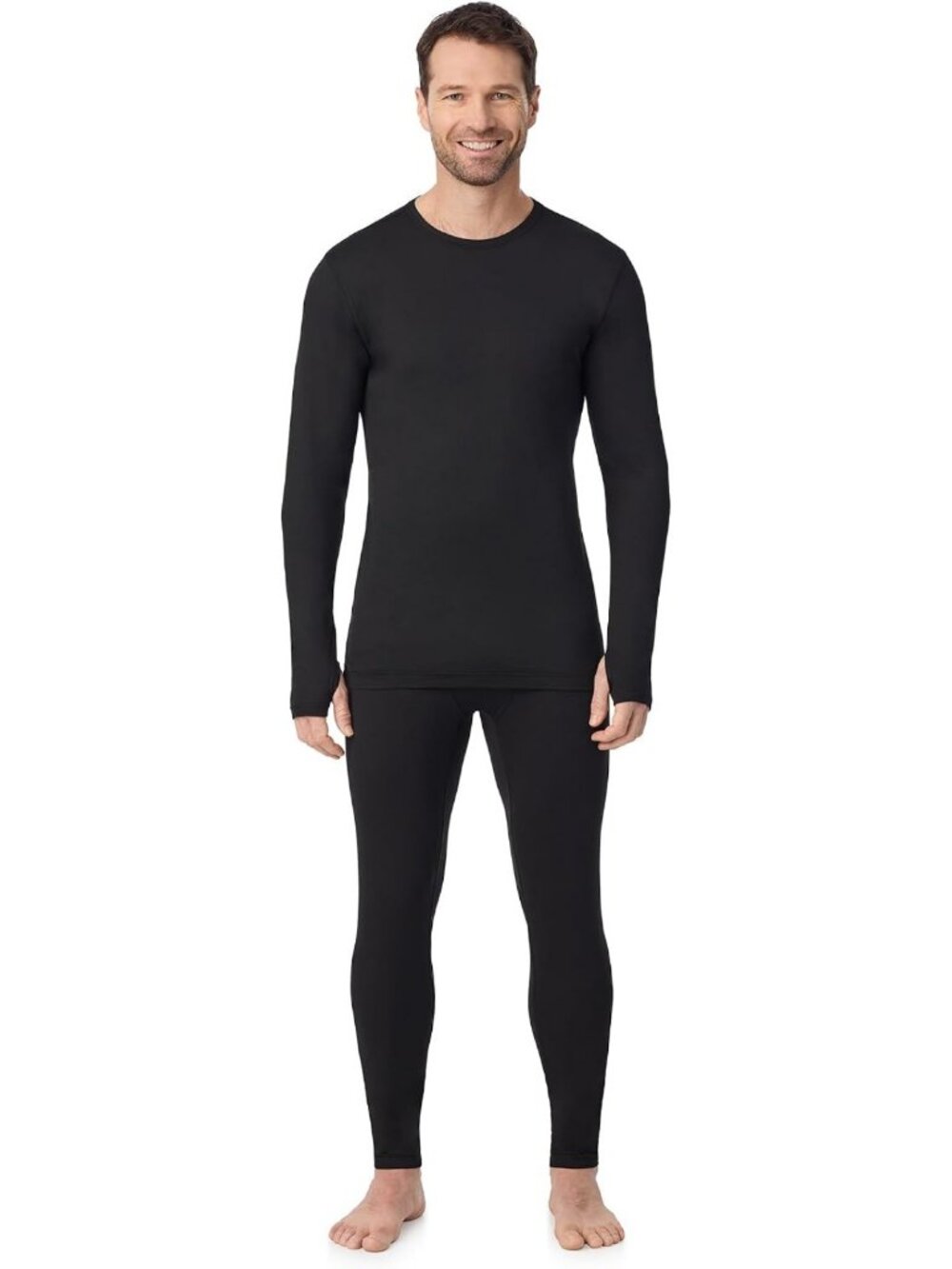 Lightweight 2-Piece Active Base Layer Set for Men - Comfortable & Stylish Outfit